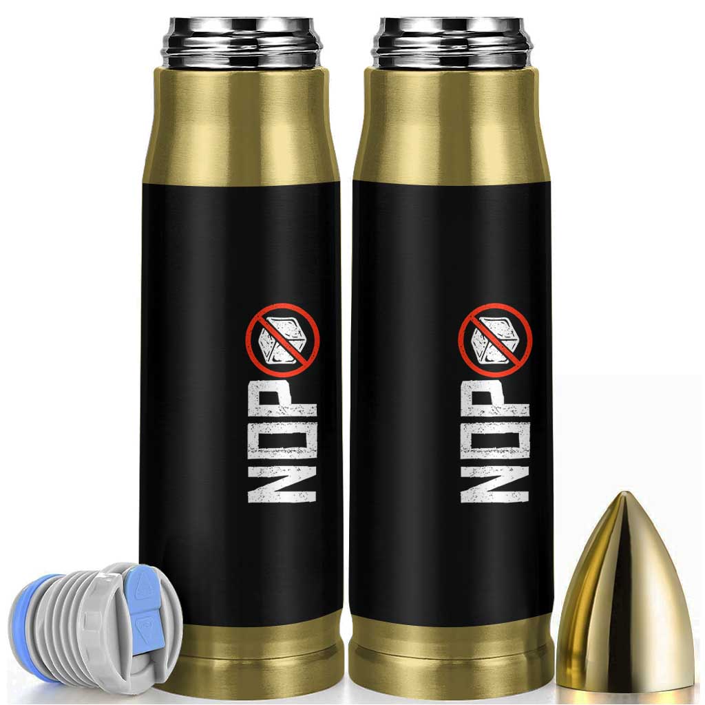 No ICE Protest Bullet Tumbler Nope Sign Vertical
