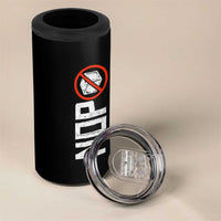 No ICE Protest 4 in 1 Can Cooler Tumbler Nope Sign Vertical