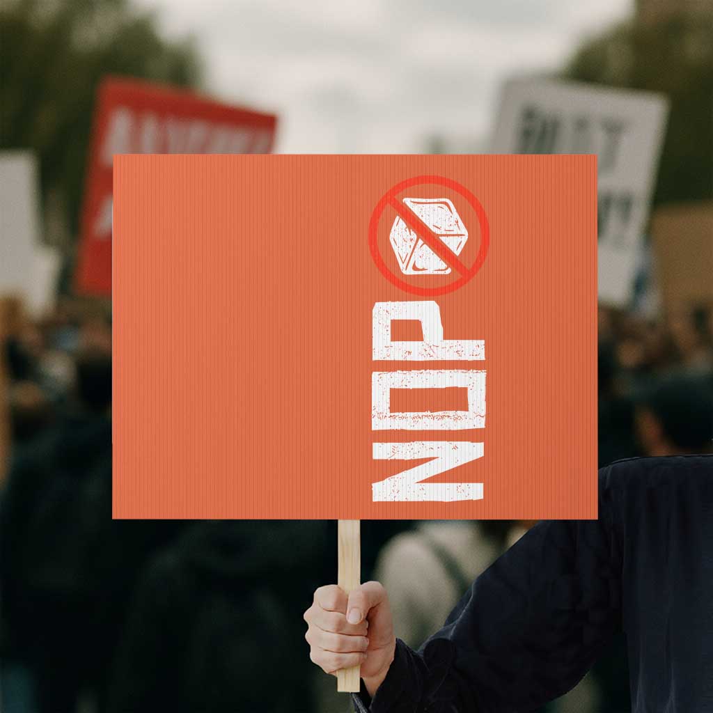 No ICE Protest Protest Sign Nope Sign Vertical