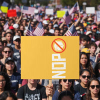 No ICE Protest Protest Sign Nope Sign Vertical