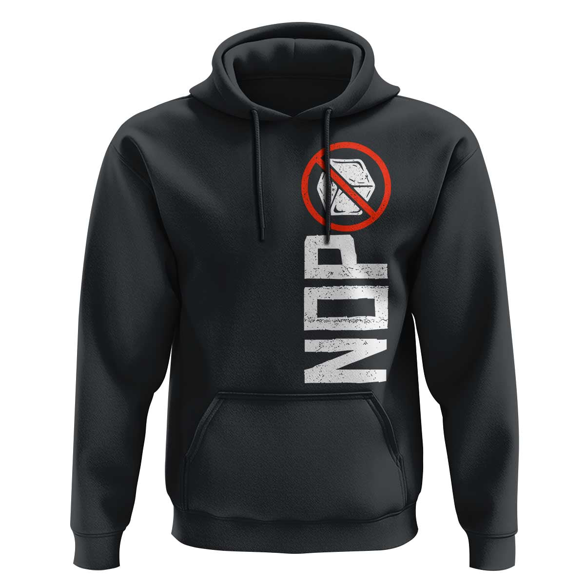 No ICE Protest Hoodie Nope Sign Vertical