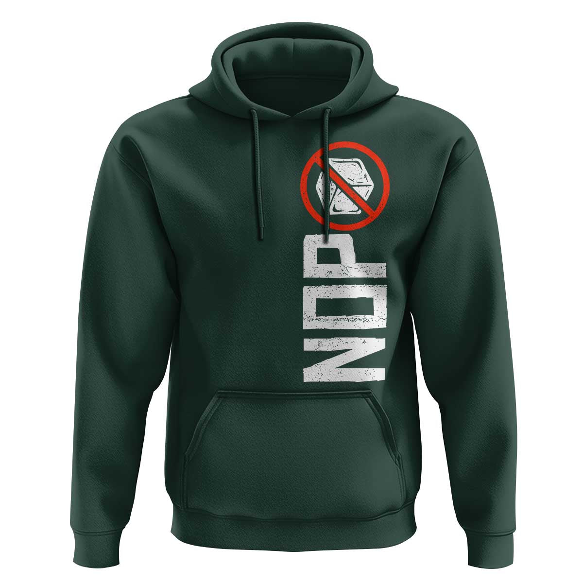 No ICE Protest Hoodie Nope Sign Vertical