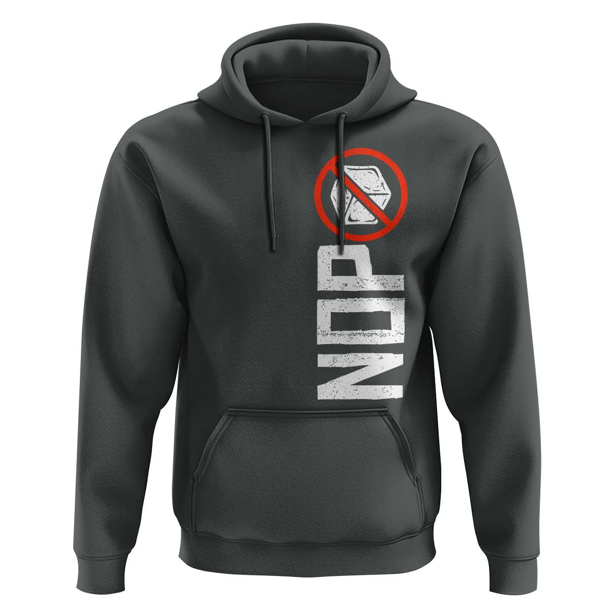 No ICE Protest Hoodie Nope Sign Vertical