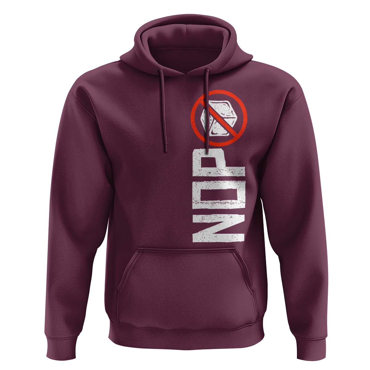 No ICE Protest Hoodie Nope Sign Vertical