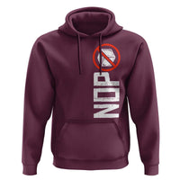 No ICE Protest Hoodie Nope Sign Vertical