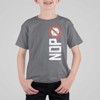 No ICE Protest T Shirt For Kid Nope Sign Vertical