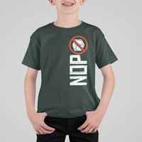 No ICE Protest T Shirt For Kid Nope Sign Vertical