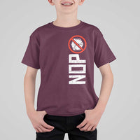 No ICE Protest T Shirt For Kid Nope Sign Vertical