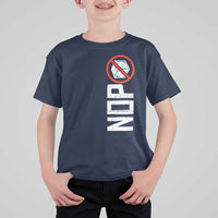 No ICE Protest T Shirt For Kid Nope Sign Vertical