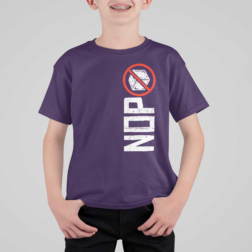 No ICE Protest T Shirt For Kid Nope Sign Vertical
