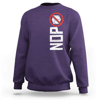 No ICE Protest Sweatshirt Nope Sign Vertical