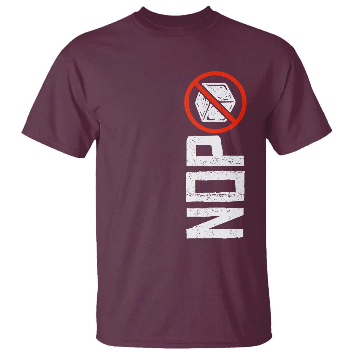 No ICE Protest T Shirt Nope Sign Vertical