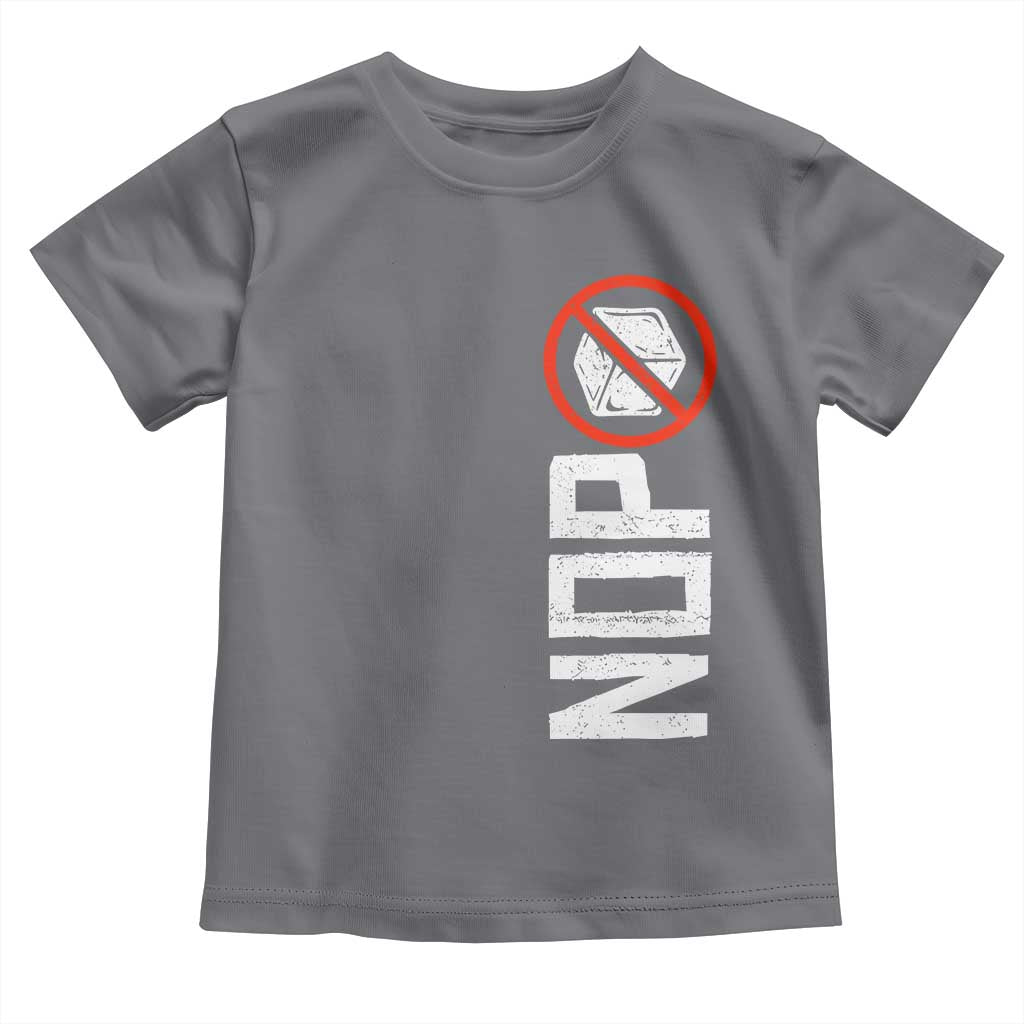 No ICE Protest Toddler T Shirt Nope Sign Vertical