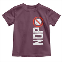 No ICE Protest Toddler T Shirt Nope Sign Vertical