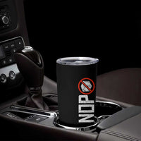 No ICE Protest Tumbler Cup Nope Sign Vertical