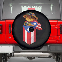 Funny Coqui Frog Puerto Rico Flag Spare Tire Cover Puerto Rican Taino Buricua Borinquen