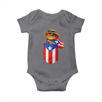 Funny Coqui Frog Puerto Rico Flag Baby Onesie Puerto Rican Taino Buricua Borinquen