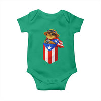 Funny Coqui Frog Puerto Rico Flag Baby Onesie Puerto Rican Taino Buricua Borinquen