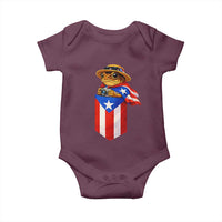 Funny Coqui Frog Puerto Rico Flag Baby Onesie Puerto Rican Taino Buricua Borinquen