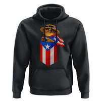 Funny Coqui Frog Puerto Rico Flag Hoodie Puerto Rican Taino Buricua Borinquen