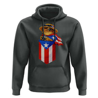 Funny Coqui Frog Puerto Rico Flag Hoodie Puerto Rican Taino Buricua Borinquen