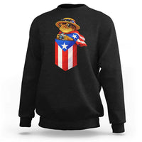 Funny Coqui Frog Puerto Rico Flag Sweatshirt Puerto Rican Taino Buricua Borinquen