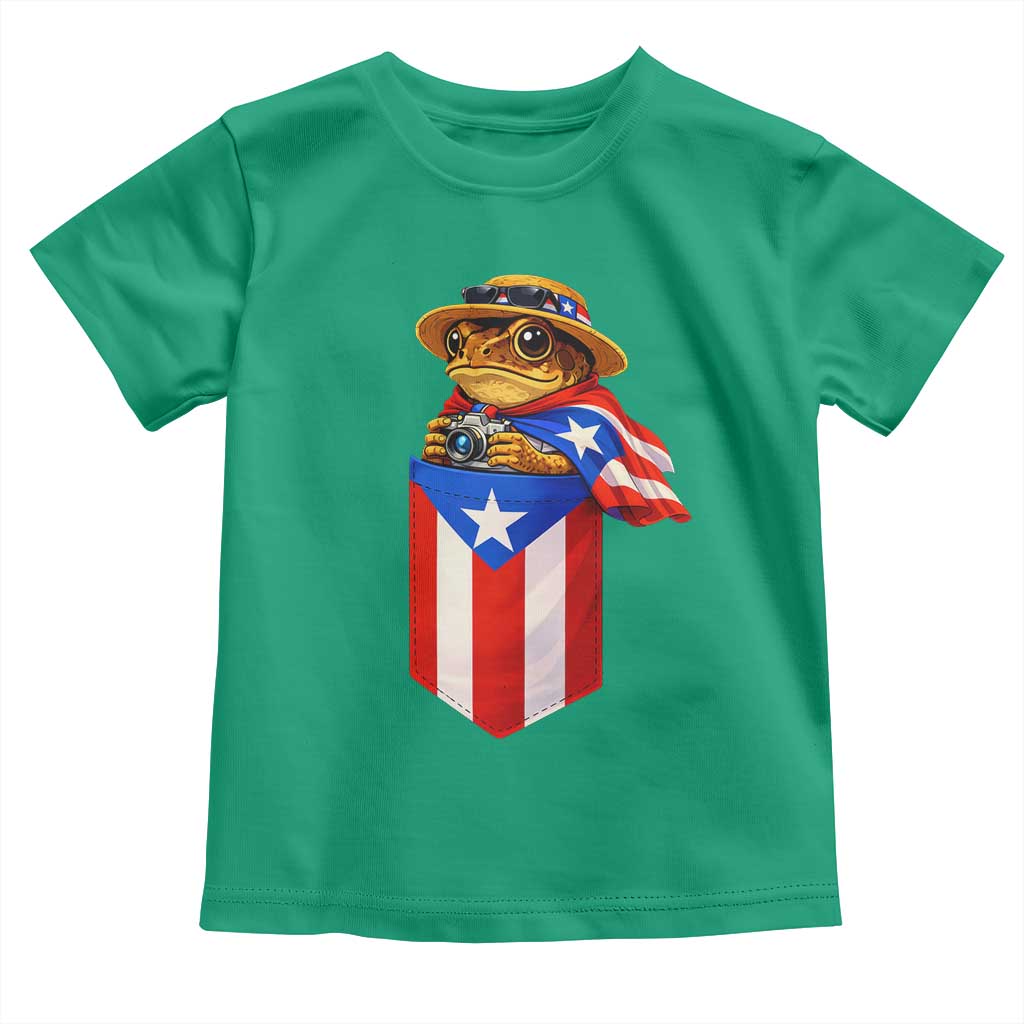 Funny Coqui Frog Puerto Rico Flag Toddler T Shirt Puerto Rican Taino Buricua Borinquen