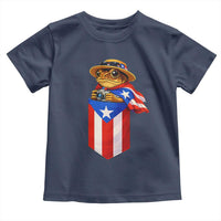 Funny Coqui Frog Puerto Rico Flag Toddler T Shirt Puerto Rican Taino Buricua Borinquen