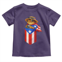 Funny Coqui Frog Puerto Rico Flag Toddler T Shirt Puerto Rican Taino Buricua Borinquen