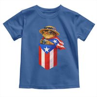 Funny Coqui Frog Puerto Rico Flag Toddler T Shirt Puerto Rican Taino Buricua Borinquen