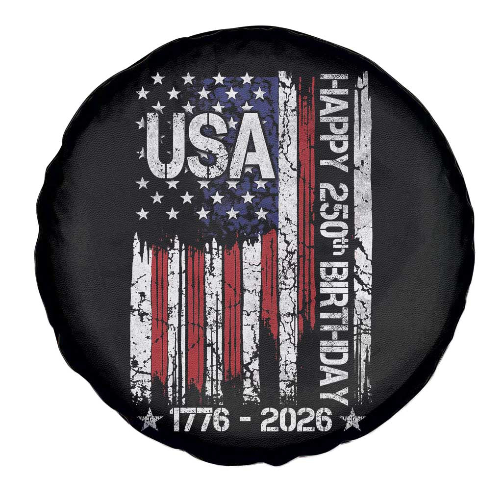250 Years America Anniversary Flag Spare Tire Cover 4th of July Patriotic Independence Day