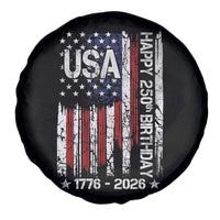 250 Years America Anniversary Flag Spare Tire Cover 4th of July Patriotic Independence Day