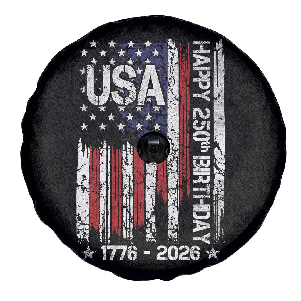 250 Years America Anniversary Flag Spare Tire Cover 4th of July Patriotic Independence Day