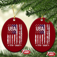 250 Years America Anniversary Flag Ceramic Ornament 4th of July Patriotic Independence Day