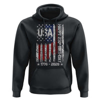 250 Years America Anniversary Flag Hoodie 4th of July Patriotic Independence Day