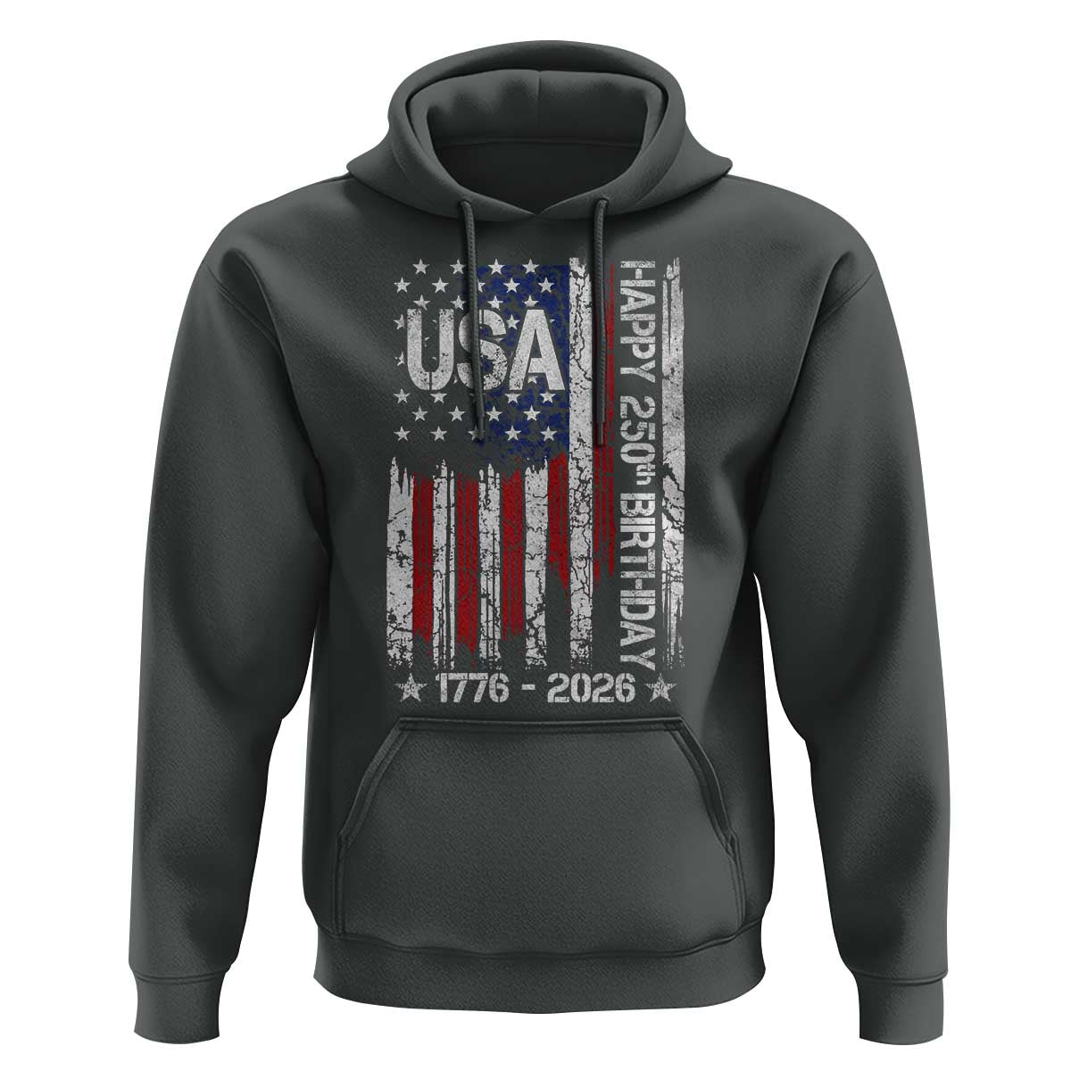 250 Years America Anniversary Flag Hoodie 4th of July Patriotic Independence Day