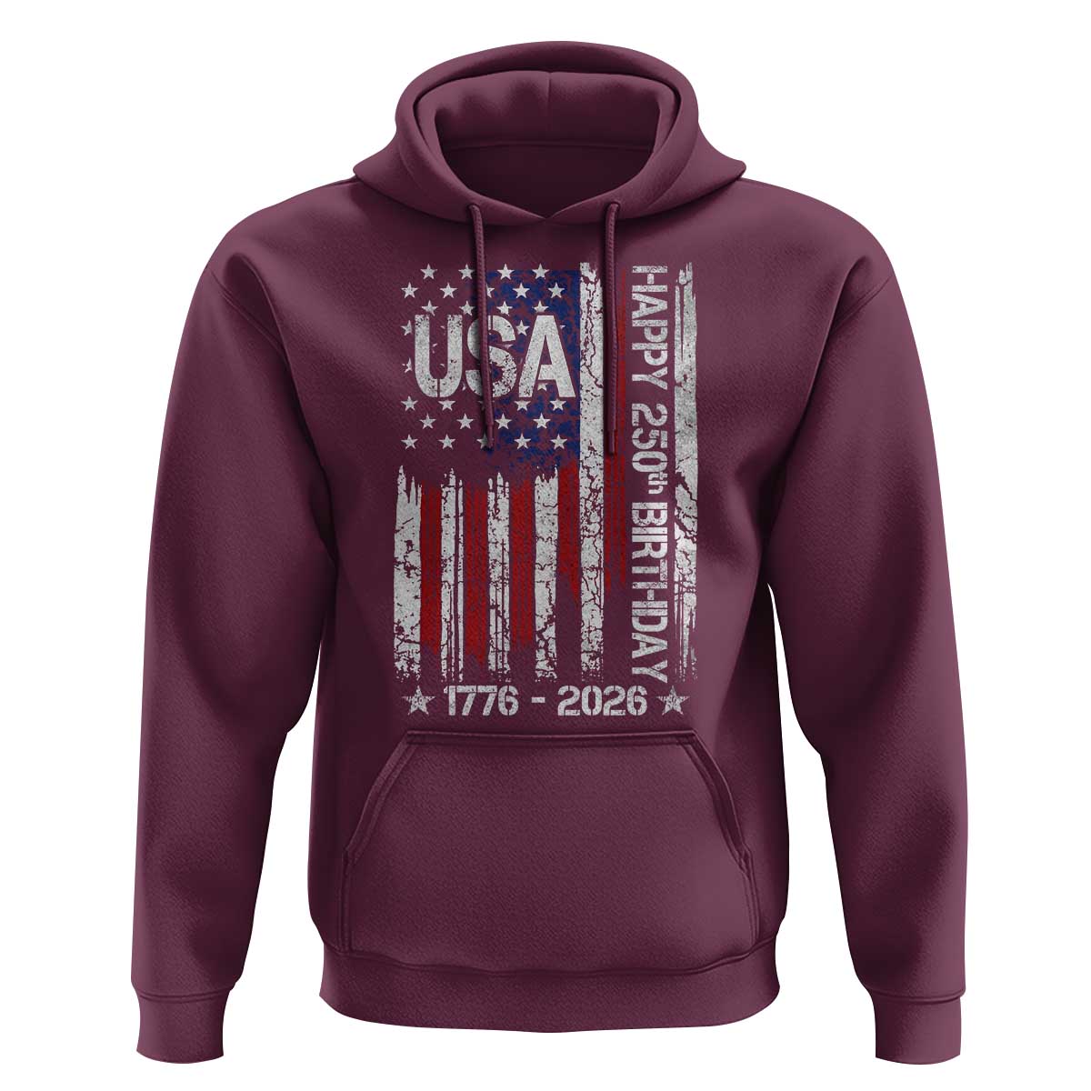250 Years America Anniversary Flag Hoodie 4th of July Patriotic Independence Day
