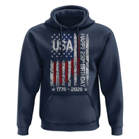 250 Years America Anniversary Flag Hoodie 4th of July Patriotic Independence Day