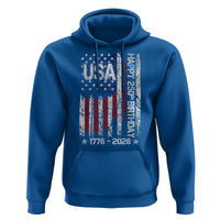 250 Years America Anniversary Flag Hoodie 4th of July Patriotic Independence Day