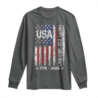 250 Years America Anniversary Flag Long Sleeve Shirt 4th of July Patriotic Independence Day