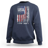 250 Years America Anniversary Flag Sweatshirt 4th of July Patriotic Independence Day