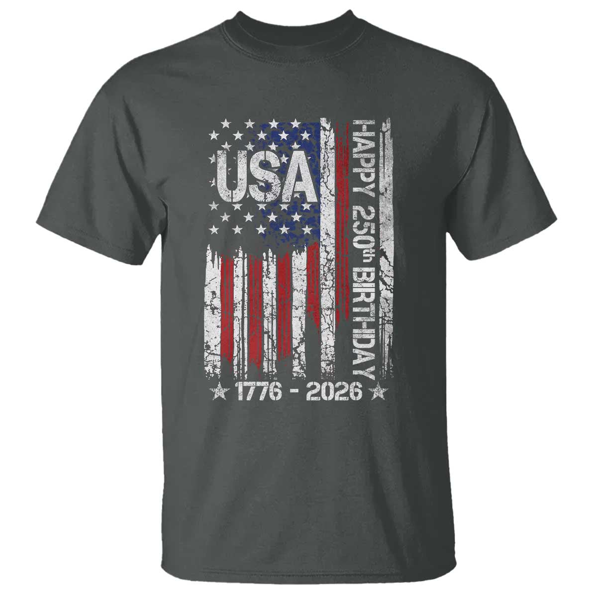 250 Years America Anniversary Flag T Shirt 4th of July Patriotic Independence Day