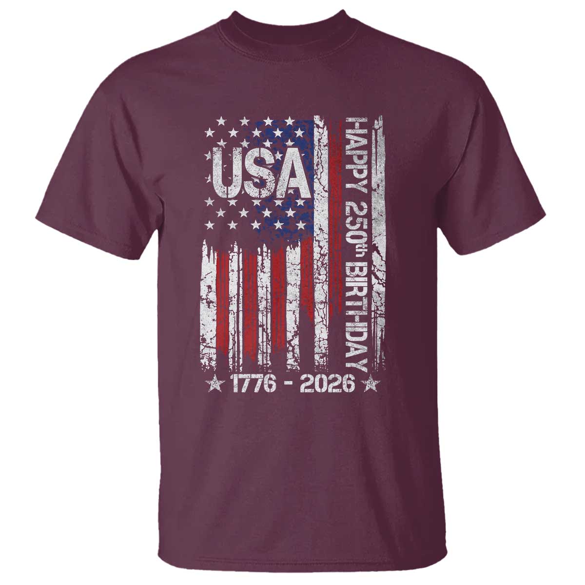250 Years America Anniversary Flag T Shirt 4th of July Patriotic Independence Day