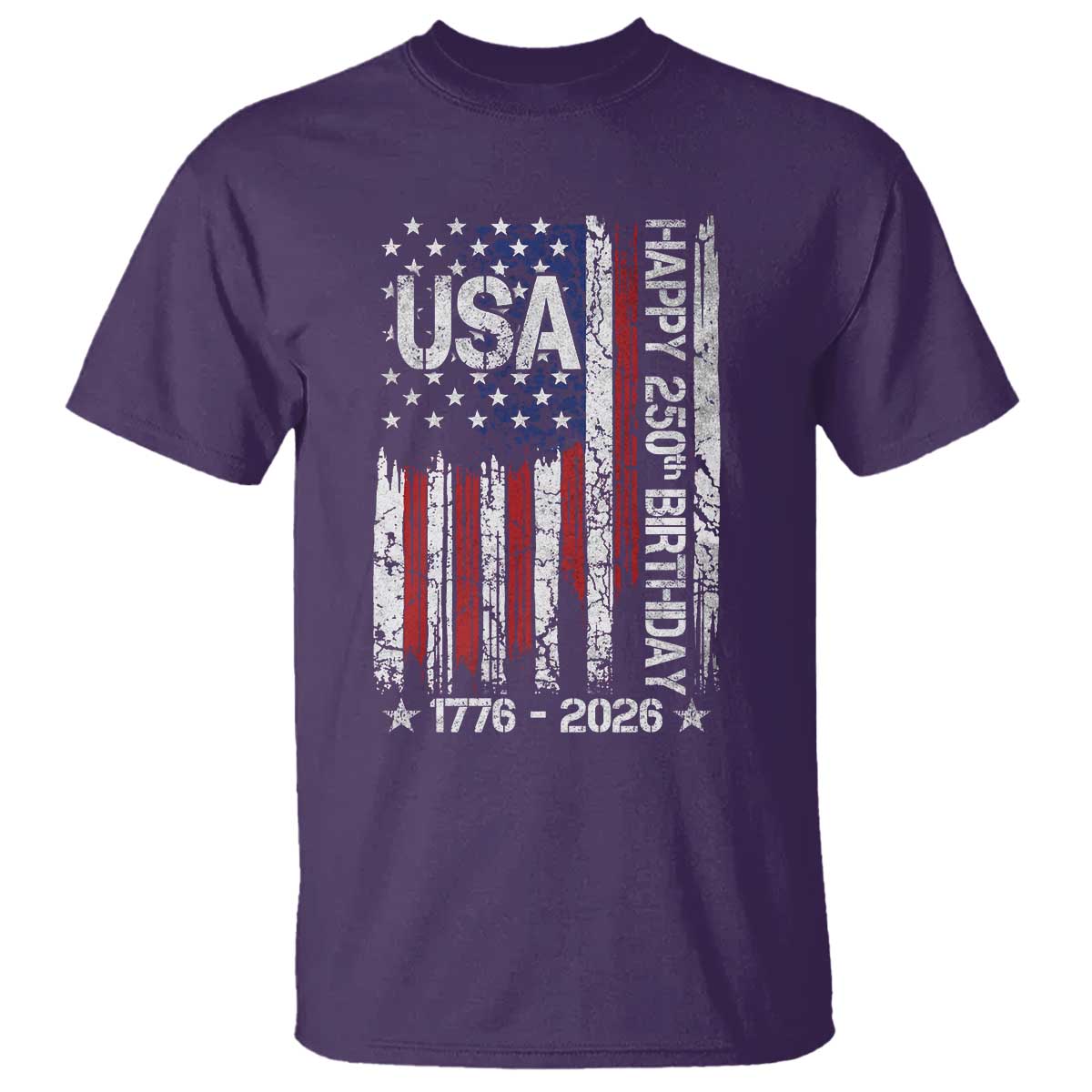 250 Years America Anniversary Flag T Shirt 4th of July Patriotic Independence Day