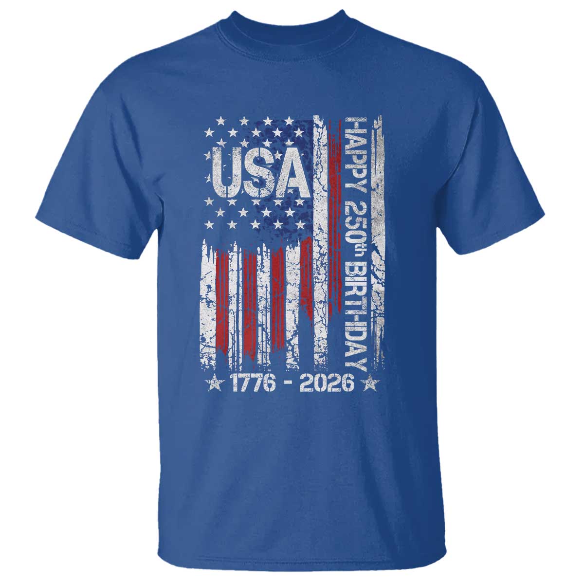 250 Years America Anniversary Flag T Shirt 4th of July Patriotic Independence Day
