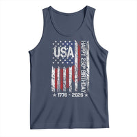 250 Years America Anniversary Flag Tank Top 4th of July Patriotic Independence Day