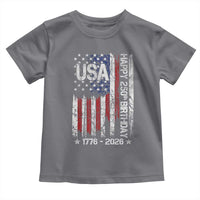250 Years America Anniversary Flag Toddler T Shirt 4th of July Patriotic Independence Day