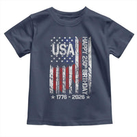 250 Years America Anniversary Flag Toddler T Shirt 4th of July Patriotic Independence Day