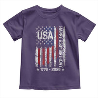 250 Years America Anniversary Flag Toddler T Shirt 4th of July Patriotic Independence Day