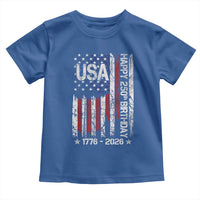 250 Years America Anniversary Flag Toddler T Shirt 4th of July Patriotic Independence Day